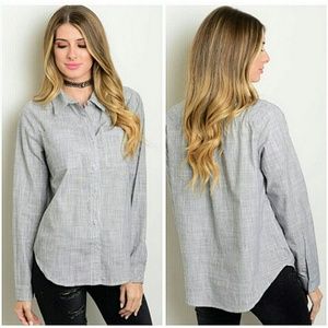 Style Book Gray & White Shirt